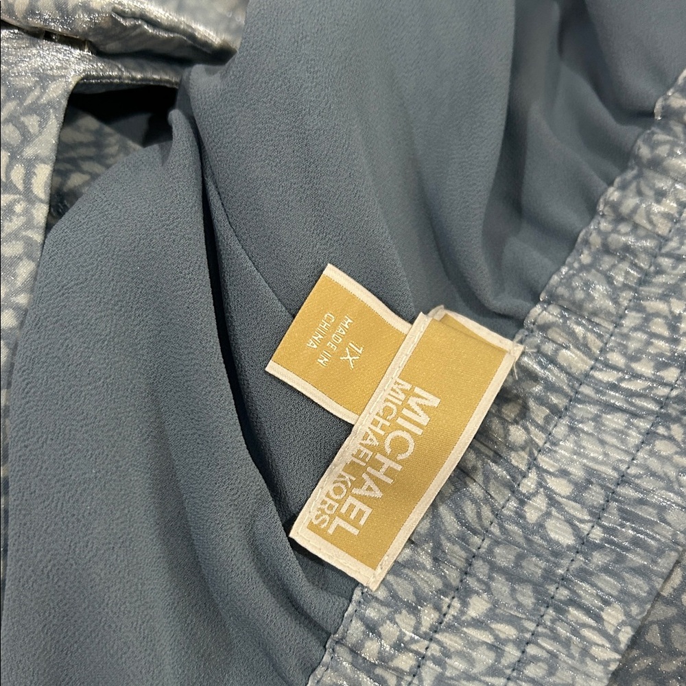 Michael Kors Collection Blue Patterned Pants - image 4